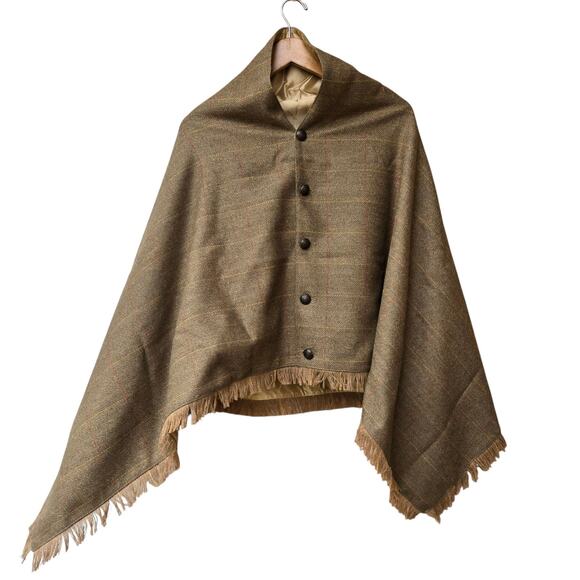 Dubarry Jackets & Blazers - Dubarry Of Ireland Hazelwood Tweed Poncho Wool Cape Womens One Size